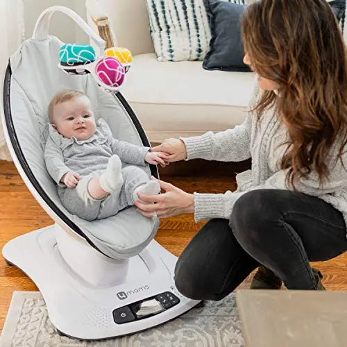 4moms mamaRoo 4 Multi-Motion Baby Swing with Bluetooth Connectivity and Five Soothing Motions