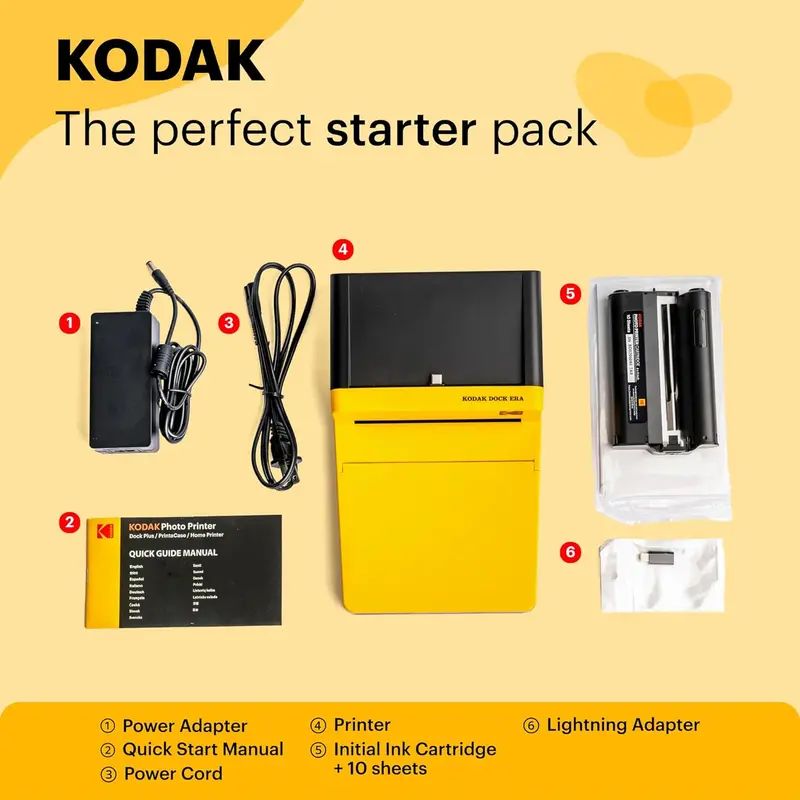 4PASS Instant Photo Printer – Compact 4×6” Thermal Print Device with Wireless Connectivity