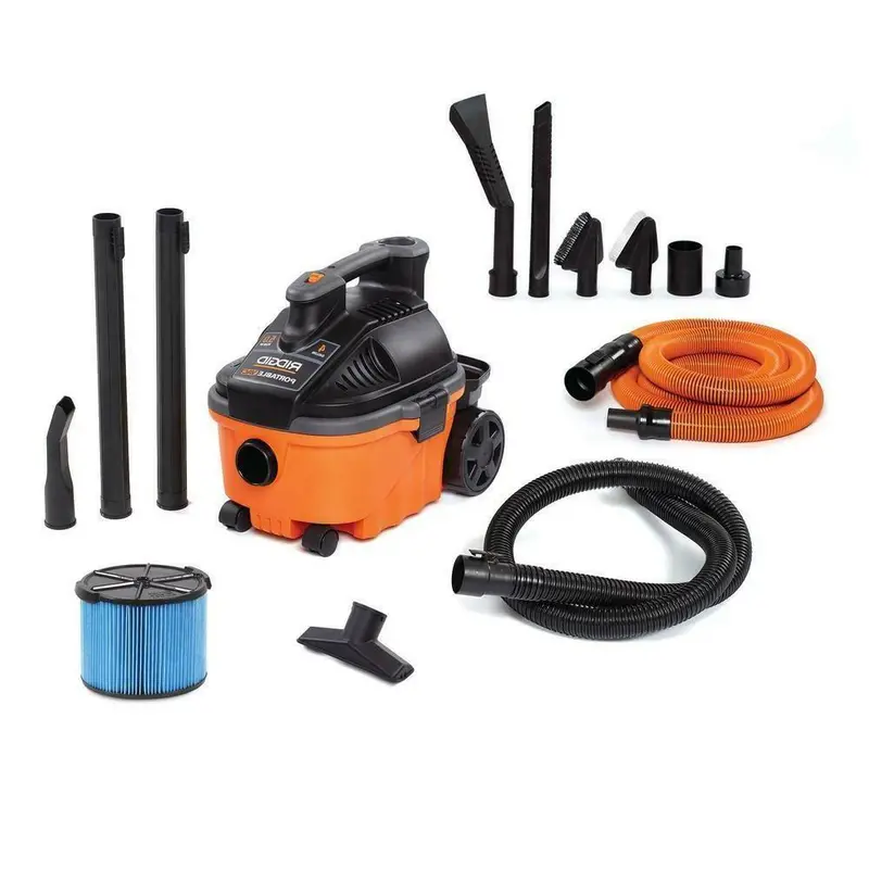 5.0 Peak HP Wet/Dry Vacuum – 4-Gallon Portable Shop Vac with Premium Auto Detailing Accessory Kit