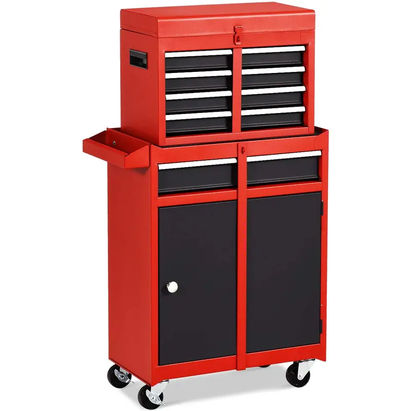 5-Drawer Rolling Tool Cabinet – Heavy-Duty Mobile Storage Box for Workshop Organization