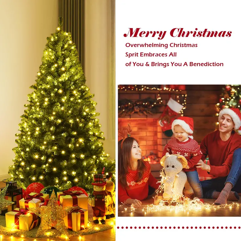 5-Foot Pre-Lit Artificial Christmas Tree with Realistic Fir Branches