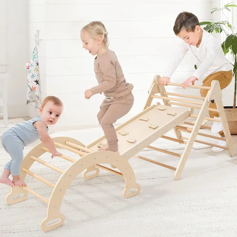 5-in-1 Pikler Triangle Climbing System for Babies and Toddlers