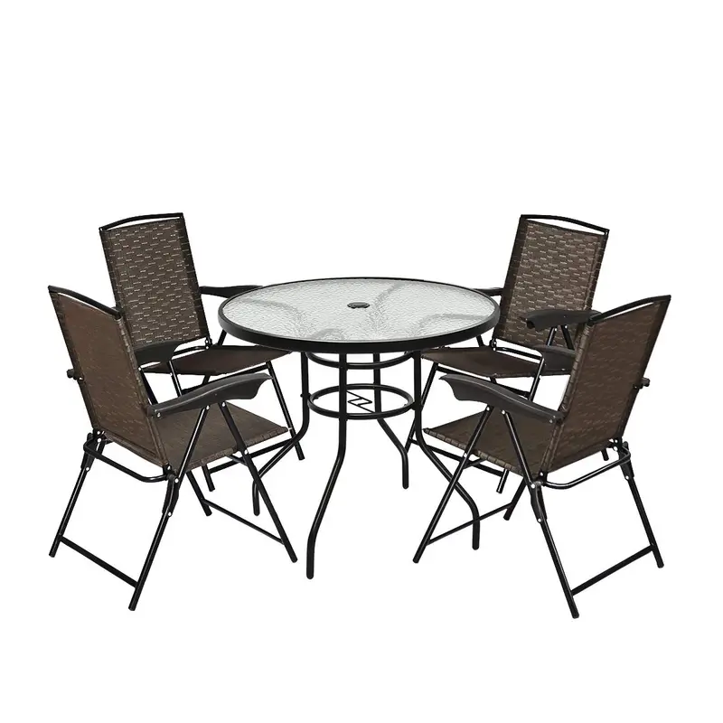 5-Piece Outdoor Bistro Set for Patio or Balcony Seating