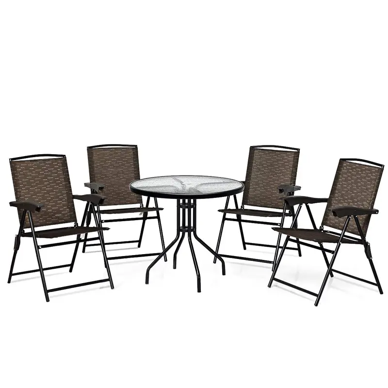 5-Piece Outdoor Bistro Set for Patio or Balcony Seating