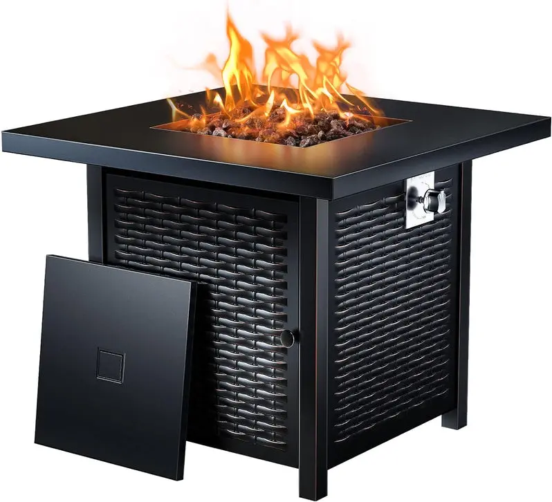 50,000 BTU Propane Fire Pit Table – Outdoor Gas Fire Table for Patios and Decks