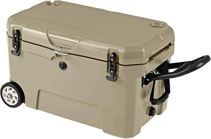 52-Quart Rolling Cooler with 6-Day Ice Retention – Smooth-Action Wheels, Pull Handle 2