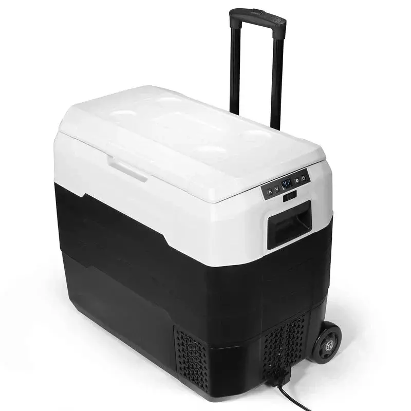 53-Quart Bluetooth Rolling Cooler – Portable Refrigerator with Wheels, App Connectivity, and Vehicle Power Compatibility