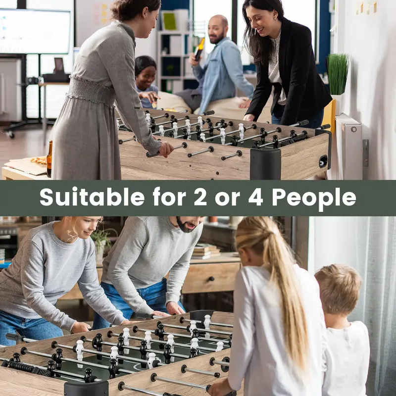 54-Inch Full-Size Foosball Table – Competition-Ready Soccer Game with 26 Figurines
