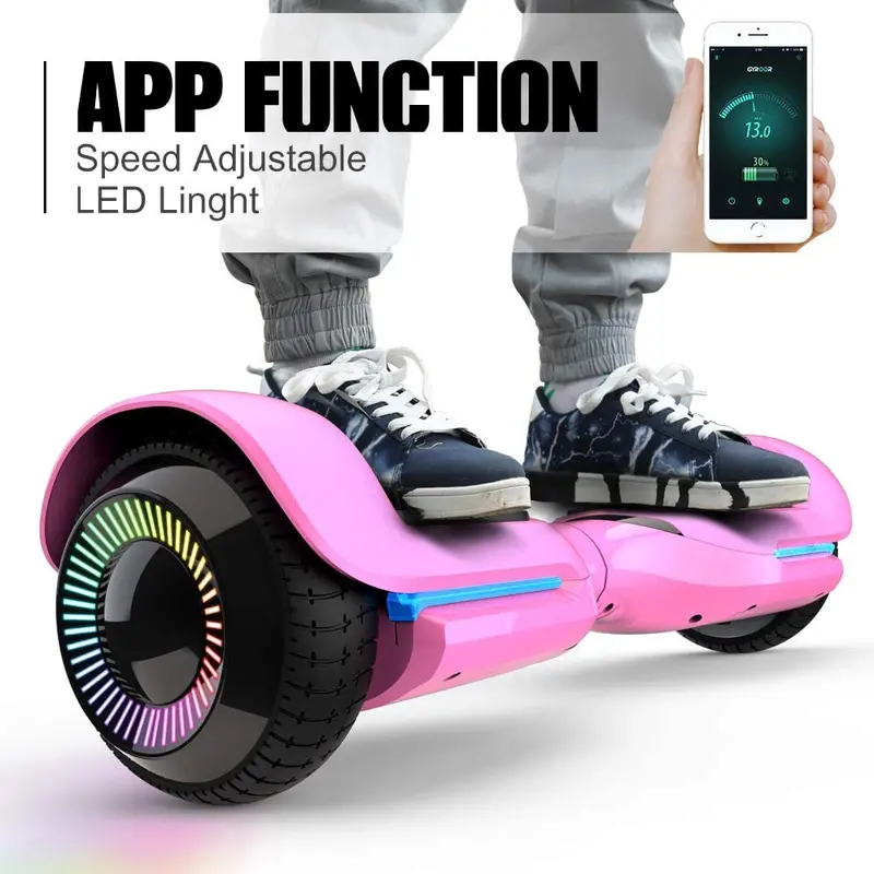6.5-Inch UL-Certified Smart Hoverboard with Bluetooth Speaker & App Control 4
