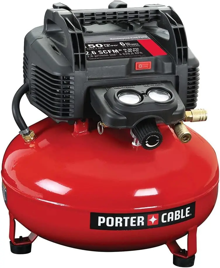 6-Gallon Oil-Free Pancake Air Compressor – Compact & Quiet for Home and Light Duty Use