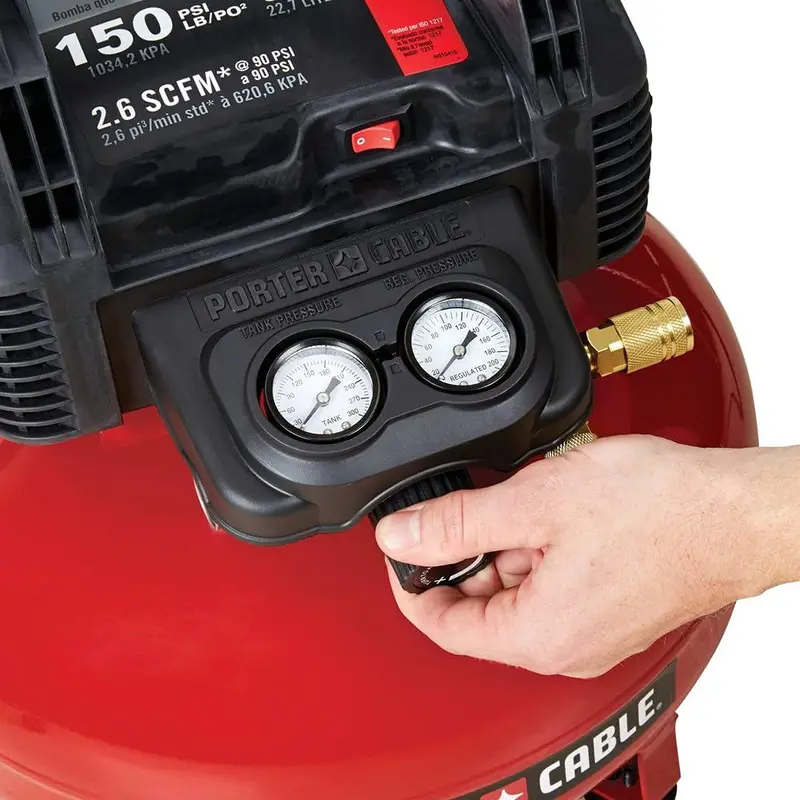 6-Gallon Oil-Free Pancake Air Compressor – Compact & Quiet for Home and Light Duty Use