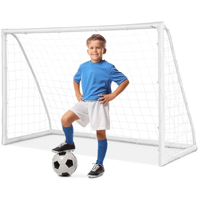 6' x 4' Portable Soccer Goal – Durable PVC-Framed Practice Net for Backyard or Field