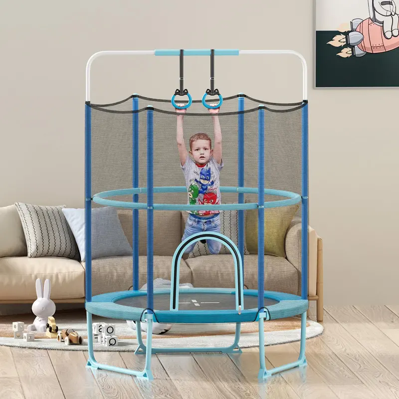 60-Inch Kids’ Trampoline with 3-in-1 Toddler-Safe Configuration 2