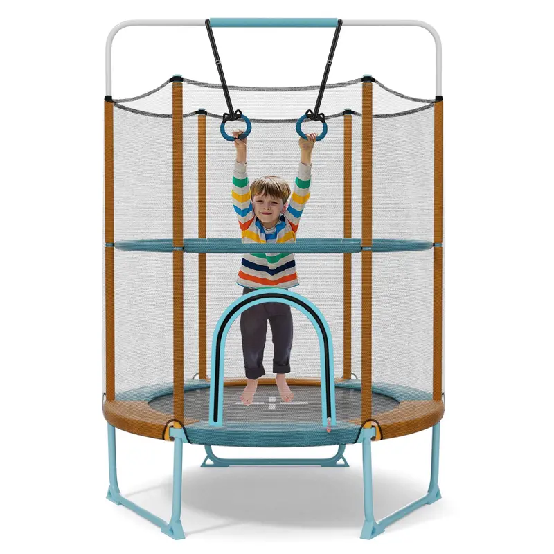 60-Inch Kids’ Trampoline with 3-in-1 Toddler-Safe Configuration