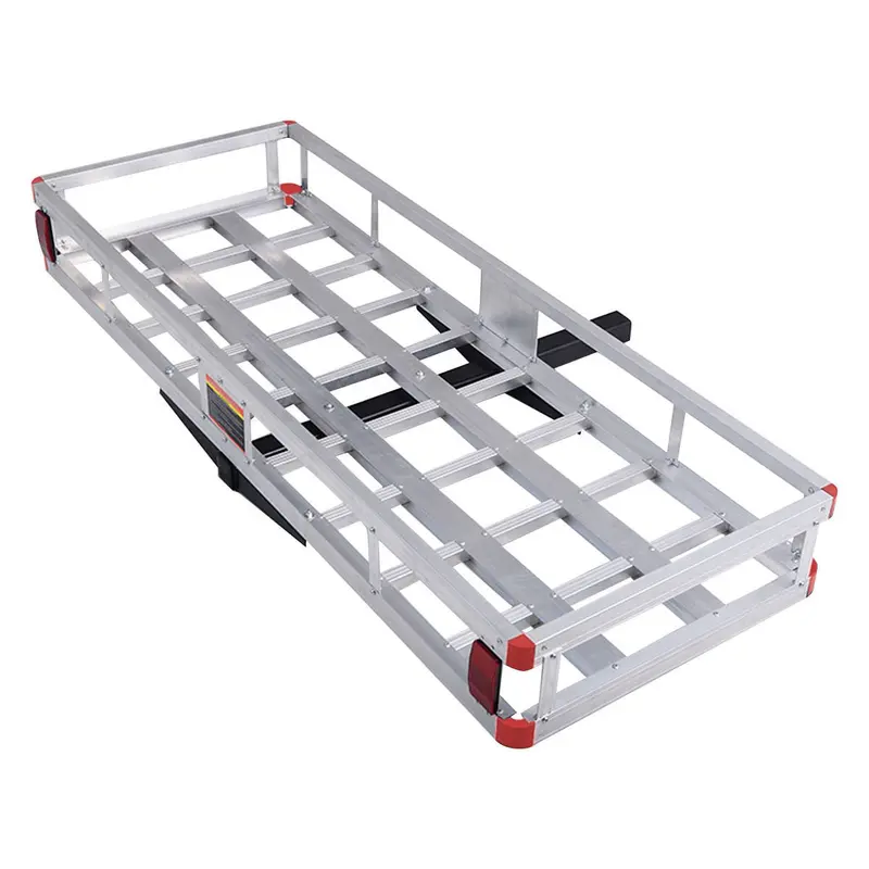 60" x 22" Aluminum Hitch-Mount Cargo Carrier – Fits Standard 2-Inch Trailer Receivers