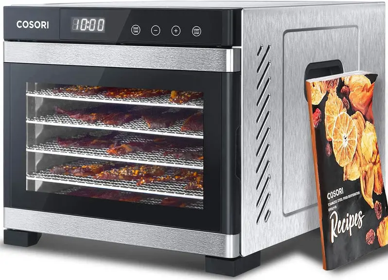 600W Food Dehydrator for Jerky & Snacks – Stainless Steel Tray Drying Machine