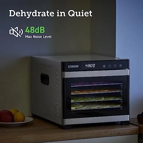 600W Food Dehydrator for Jerky & Snacks – Stainless Steel Tray Drying Machine