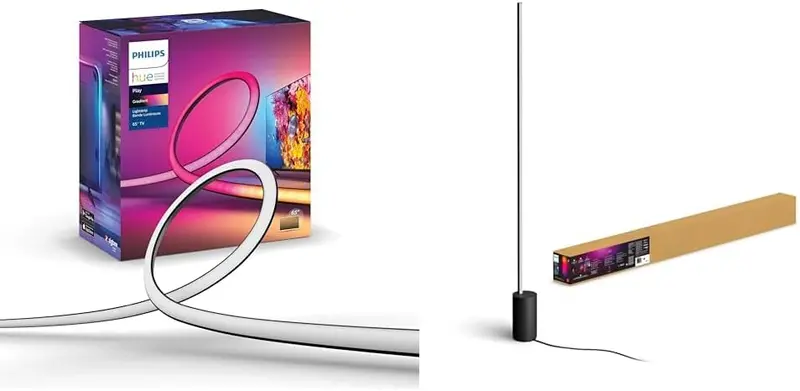 65-Inch Smart TV Light Strip – Music-Synced RGB LED Backlight with Flowing Color Effects & Game Mode