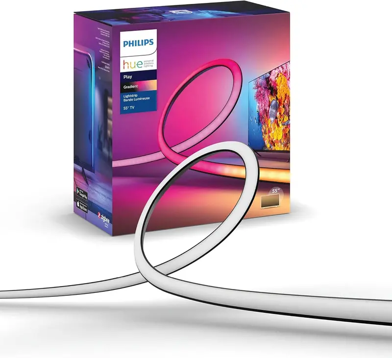 65-Inch Smart TV Light Strip – Music-Synced RGB LED Backlight with Flowing Color Effects & Game Mode 1
