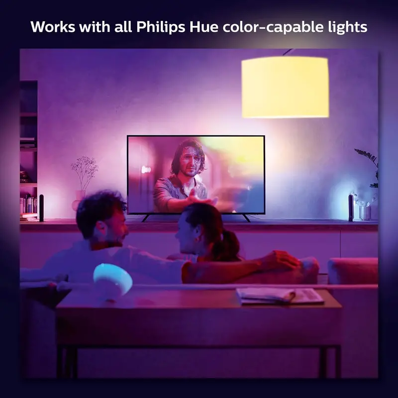 65-Inch Smart TV Light Strip – Music-Synced RGB LED Backlight with Flowing Color Effects & Game Mode