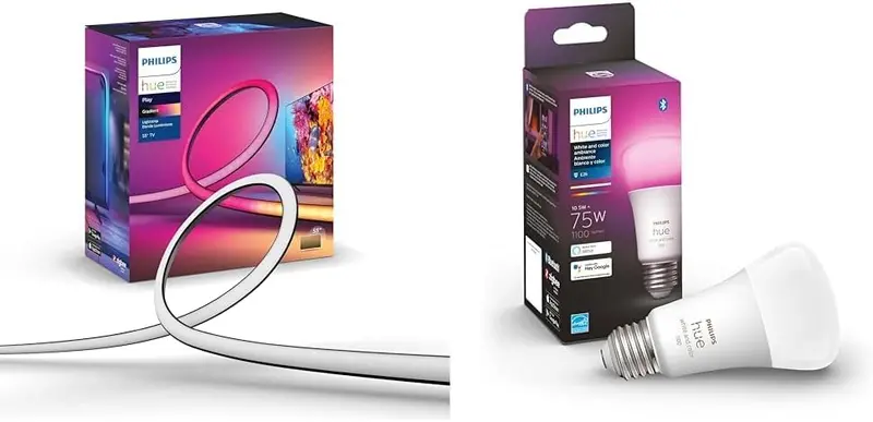 65-Inch Smart TV Light Strip – Music-Synced RGB LED Backlight with Flowing Color Effects & Game Mode