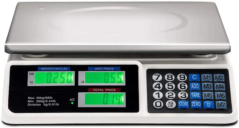 66 lb Digital Price Computing Scale for Deli and Counting Use