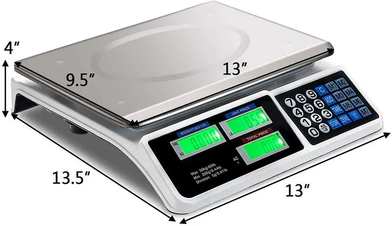 66 lb Digital Price Computing Scale for Deli and Counting Use