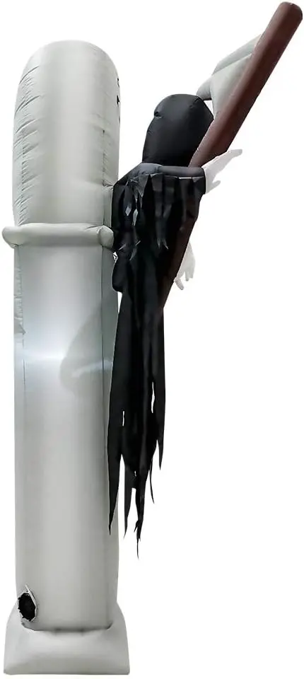 7.8-Foot Inflatable Grim Reaper Arch – Animated Halloween Entrance Decoration