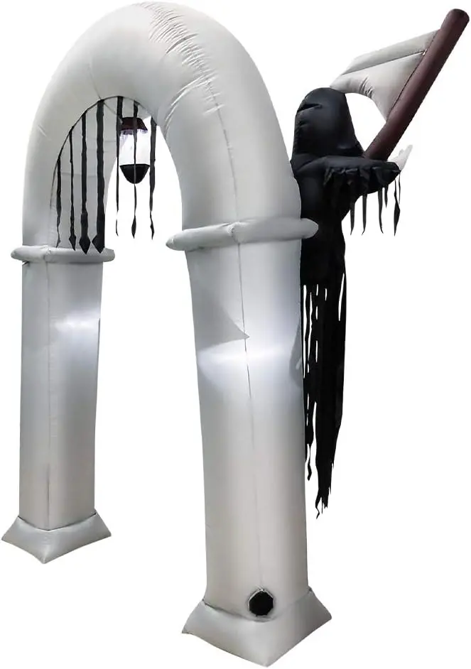7.8-Foot Inflatable Grim Reaper Arch – Animated Halloween Entrance Decoration