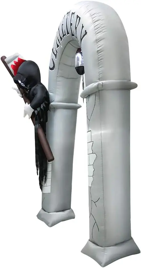 7.8-Foot Inflatable Grim Reaper Arch – Animated Halloween Entrance Decoration