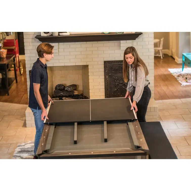 7-Foot 3-in-1 Convertible Table – Billiards, Ping Pong, and Dining Surface