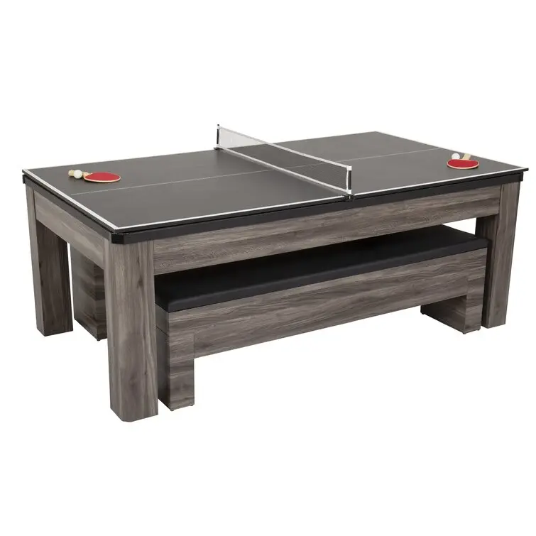 7-Foot 3-in-1 Convertible Table – Billiards, Ping Pong, and Dining Surface