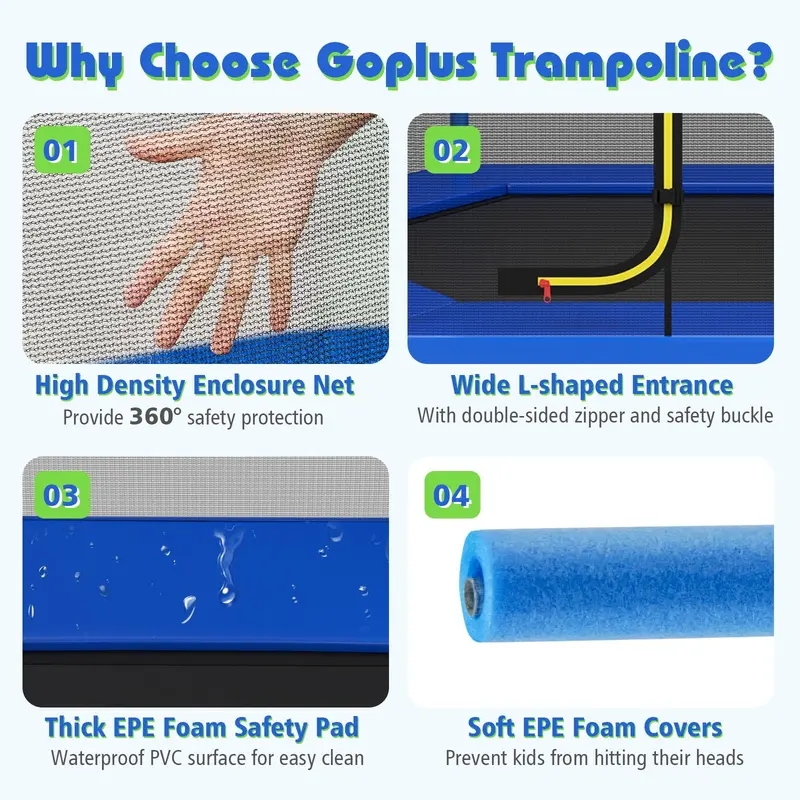 7-Foot ASTM-Certified Trampoline for Indoor & Outdoor Play 2