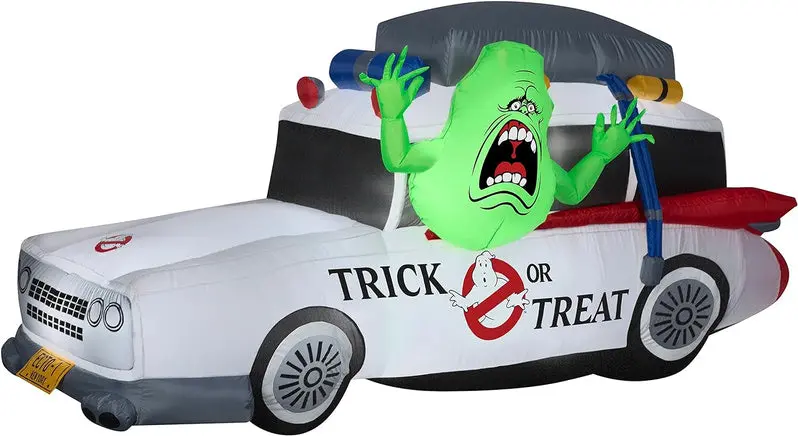 7-Inch Ghostbusters Yard Decoration – Animated Light-Up Lawn Figure