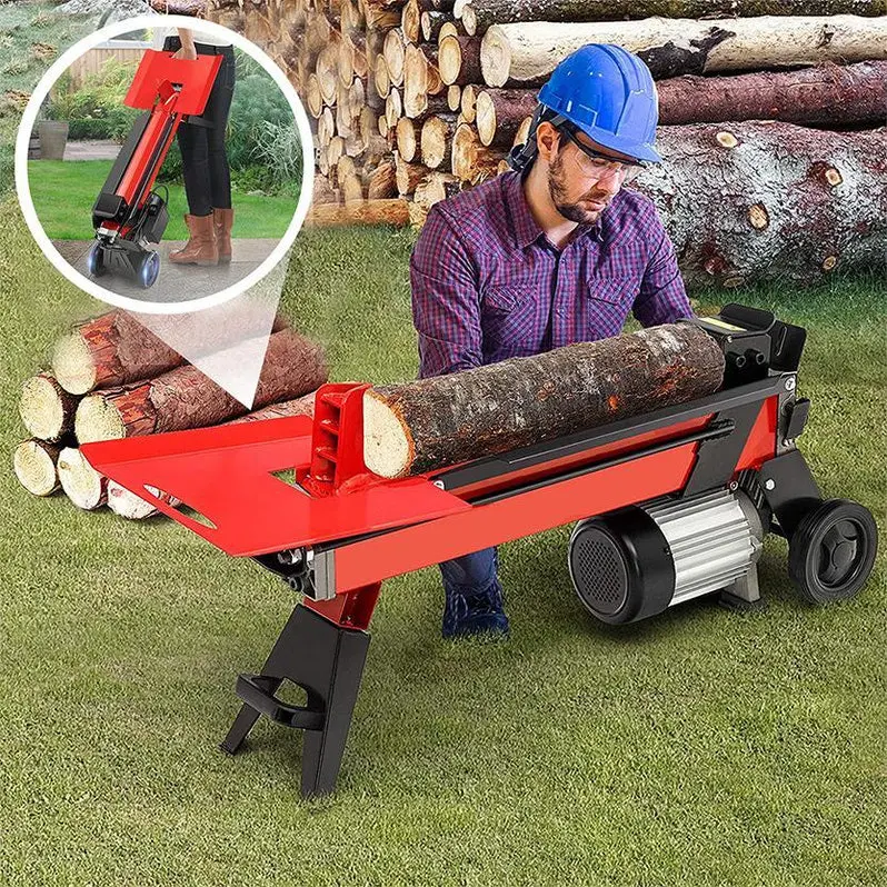 7-Ton Electric Hydraulic Log Splitter – Heavy-Duty Vertical or Horizontal Wood Processing Machine