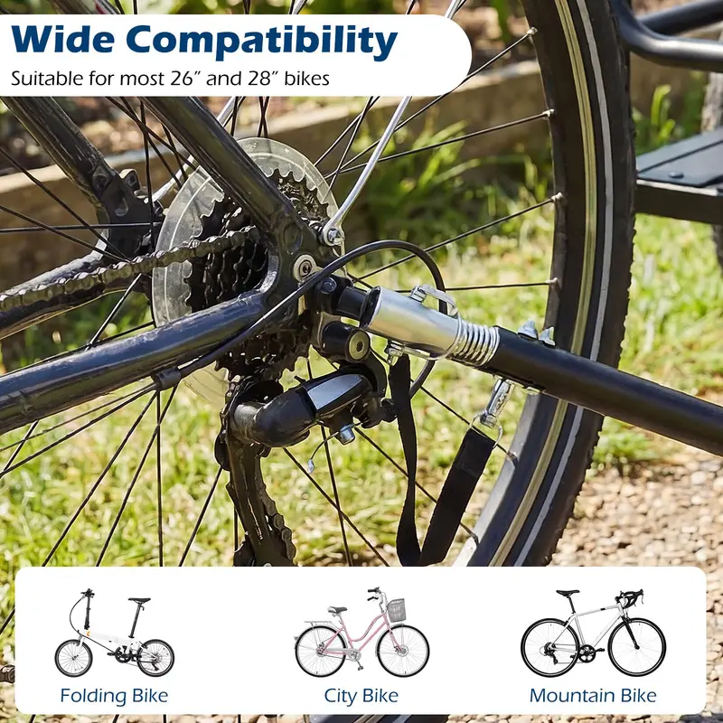 70.5" x 28" x 26" Heavy-Duty Bike Cargo Trailer for Bicycles