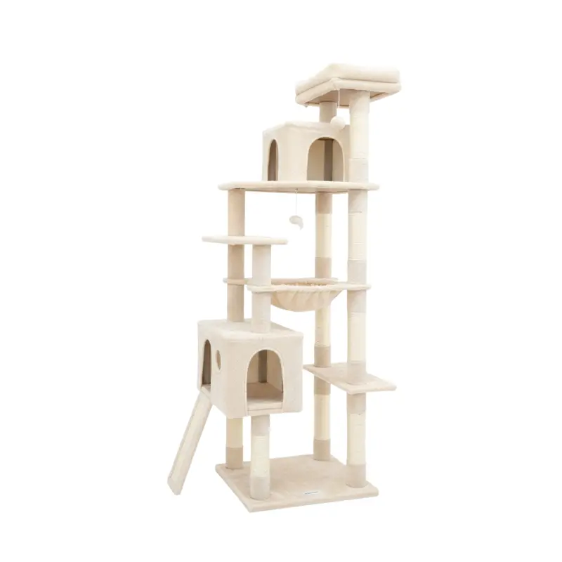 70-Inch Modular Cat Tree Tower with Hammock, Condo, and Scratching Posts 2