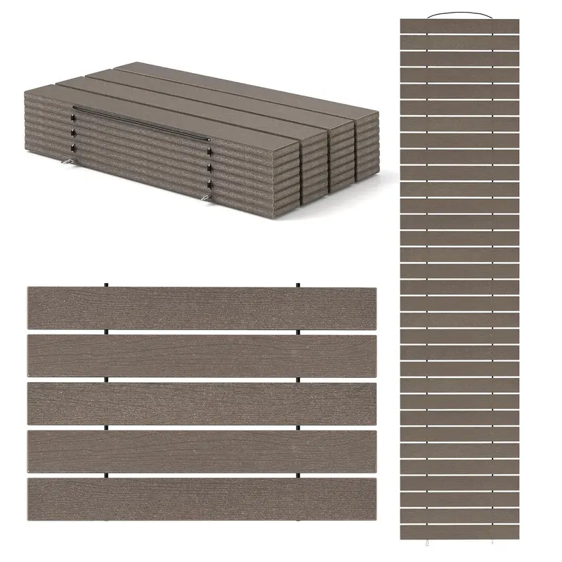 8-Foot Roll-Out Garden Pathway – Straight Outdoor Patio Walkway (95" x 21.5" x 0.5")