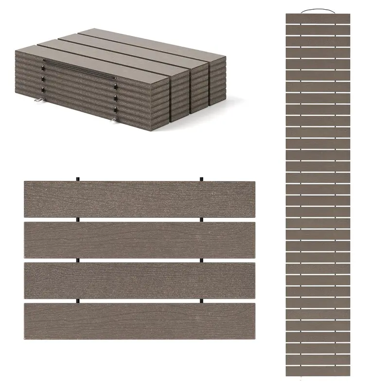 8-Foot Roll-Out Garden Pathway – Straight Outdoor Patio Walkway (95" x 21.5" x 0.5")
