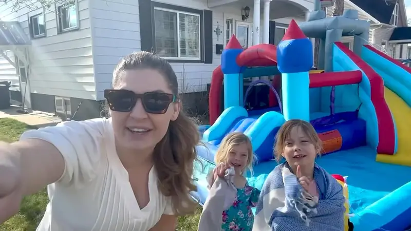8-in-1 Inflatable Kids’ Water Park: Slide, Bounce House, Splash Pool & More