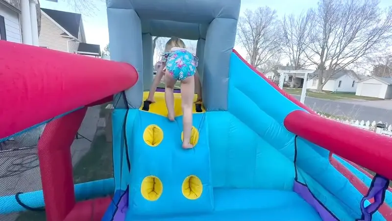 8-in-1 Inflatable Kids’ Water Park: Slide, Bounce House, Splash Pool & More