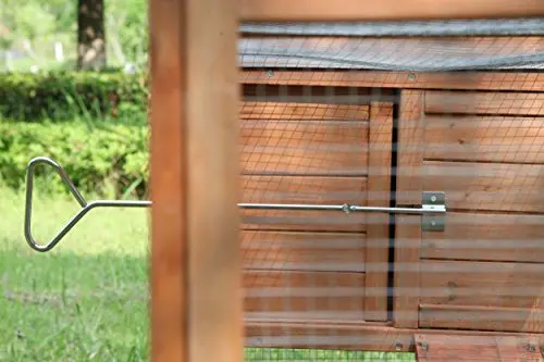80-Inch Wooden Chicken Coop – Fully Assembled Poultry Nesting Box with Run Enclosure