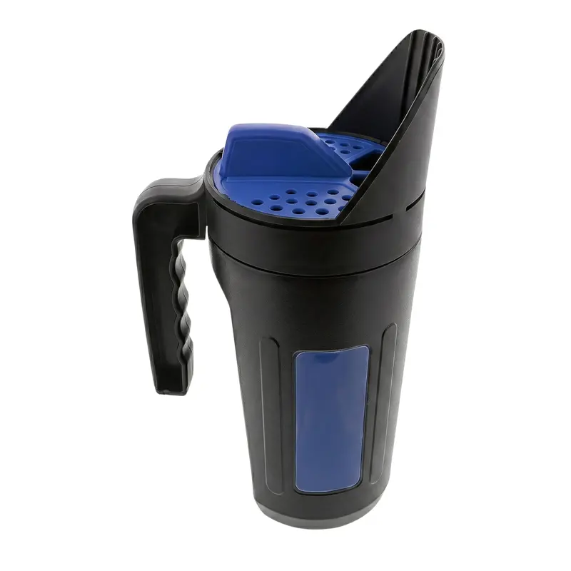 80-Ounce Manual Seed and Salt Spreader with Precision Adjustable Dispensing Openings