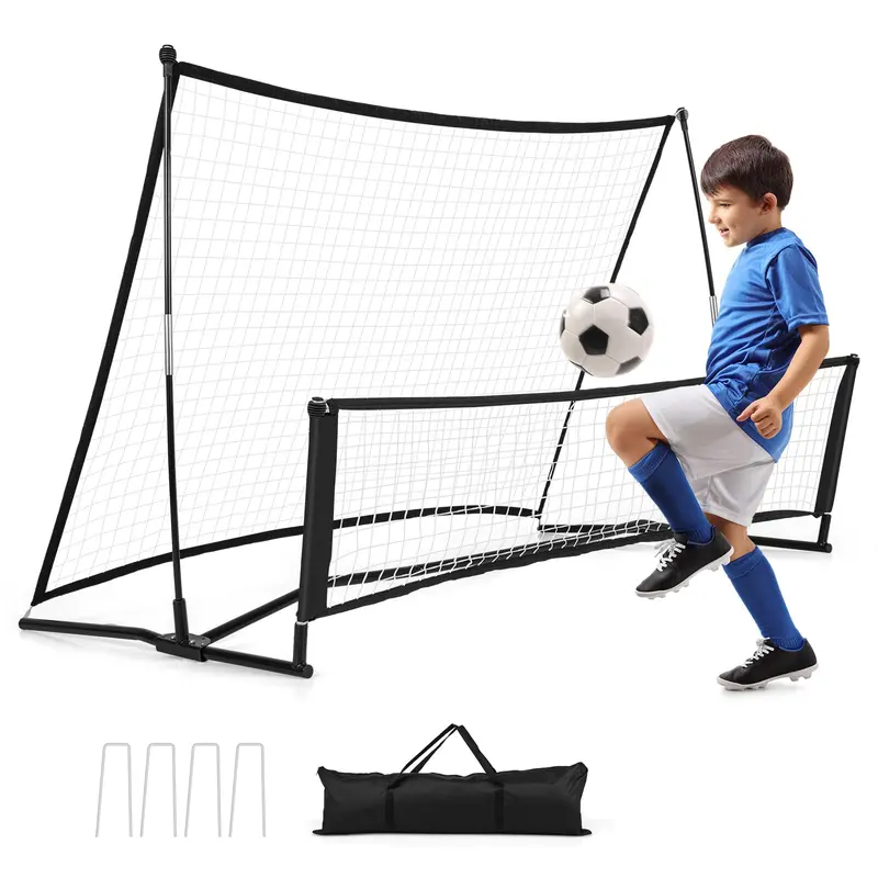 80" x 40" Dual-Function Soccer Rebounder Net with Portable Carry Bag for Skill Development