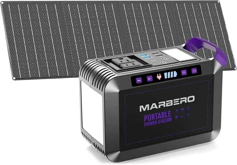 88Wh Portable Solar Power Station – Compact AC Output Generator with Fast Charging