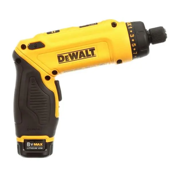 8V MAX Cordless Gyroscopic Screwdriver – Ergonomic Handle, Dual 1.0Ah Batteries, Charger & Carry Bag