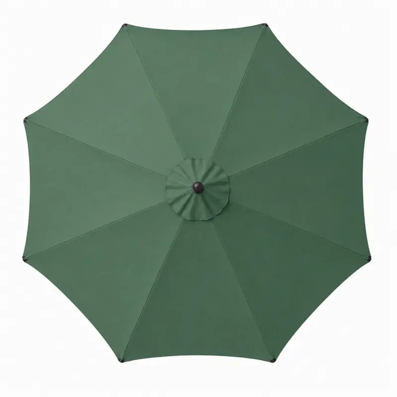 9-Foot Crank-Operated Patio Table Umbrella with Tilt Function and UV-Resistant Canopy