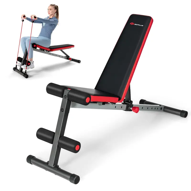 9-Position Adjustable Weight Bench for Strength Training