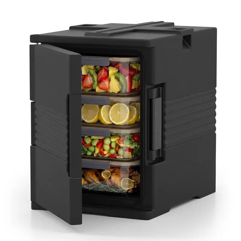 91-Quart Insulated Front-Loading Food Pan Carrier with Secure Latches & Seals
