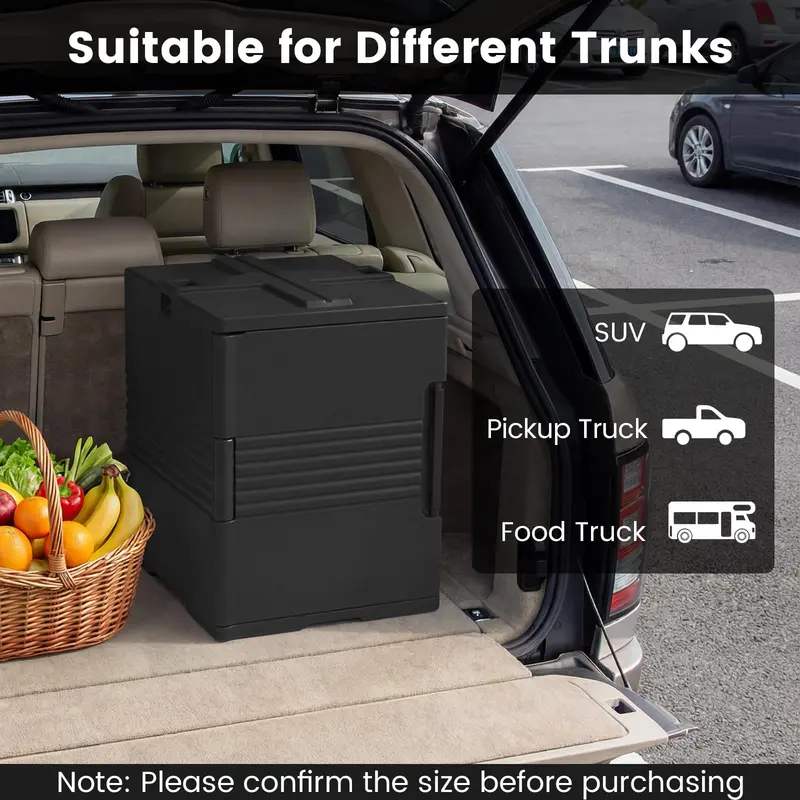 91-Quart Insulated Front-Loading Food Pan Carrier with Secure Latches & Seals